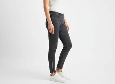 prążkowane legginsy: Legginsy Eleganckie damskie, rozmiar S — 1