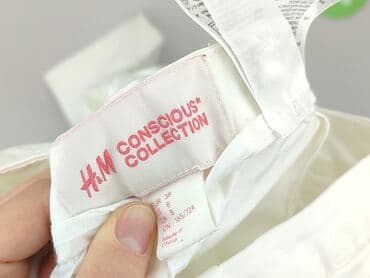 stradivarius spodnie z eko skory: H&M Conscious, Spodnie materiałowe damskie, M — 4