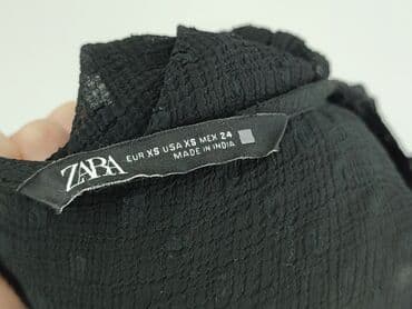 czarna bluzka koronkowa zara: Zara, Bluzka damska, rozmiar XS — 4