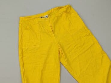 białe lniane spodnie zara: Spodnie materiałowe damskie, rozmiar M — 1