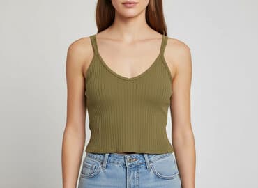 koszulka z długim rękawem h m: Divided, Top damski, rozmiar XS — 7