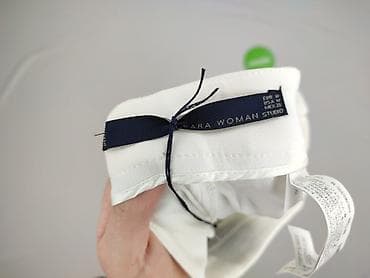 biale klapki a: Zara, Spodnie materiałowe damskie, rozmiar M — 4