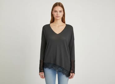 kamizelka futerko h m: H&M, Sweter damski, rozmiar XS — 6