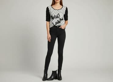 czerwona sukienka w groszki h m: Sukienka damska, rozmiar S — 6