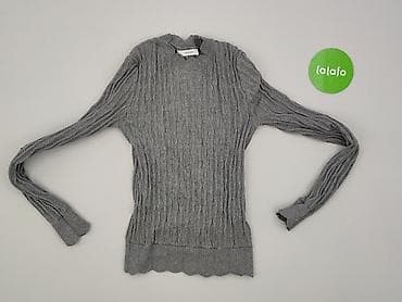szary plaszcz pull: Sweter damski, rozmiar S — 2