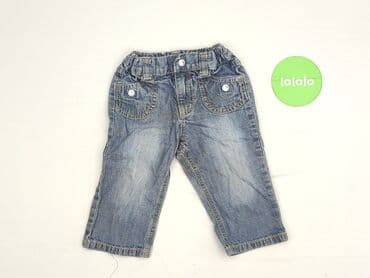 woskowane spodnie stradivarius: Denim pants, H&M, 9-12 months, condition - Very good — 2