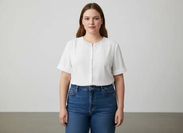 biała bluzka do garnituru: Women's blouse, size 4XL — 1