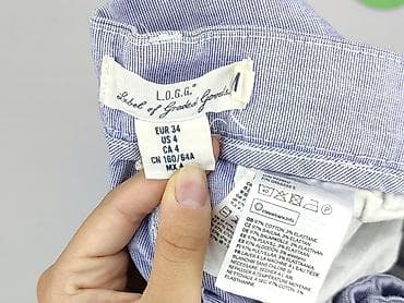 nice: H&M L.O.G.G., Spodnie materiałowe damskie, rozmiar XS — 4