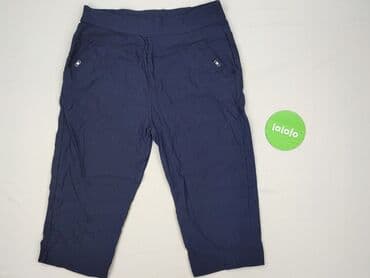 Women: Black, 3/4 Trousers for women, size 3XL (EU 46) — 2