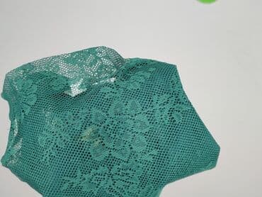 żaluzje: Zielona koronka materiałowa – panel/kupon - Tkanina koronkowa w — 4