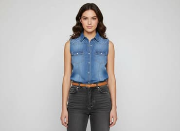 jeansy z asymetrycznym zapieciem: Moodo, Koszula damska, rozmiar S w lalafo.pl — 6 jeansy z asymetrycznym zapieciem: Moodo, Koszula damska, rozmiar S — 6