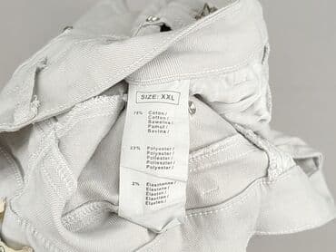 biale szerokie jeansy: Jeansy damskie, rozmiar 2XL — 5