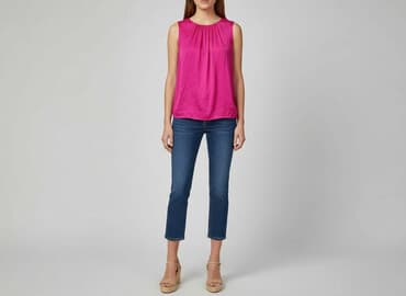 zara bluzki jedwabne: Bluzka damska, rozmiar L — 7