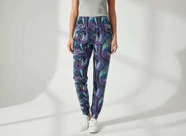 spodnie dresowe z szeroka guma w pasie: Spodnie damskie, rozmiar S — 1