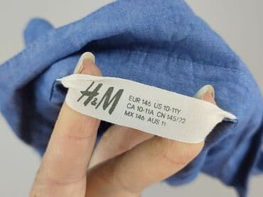 cropp koszulka oversize: Shirt 11 years, condition - Very good, pattern - Without pattern, color - Blue — 4