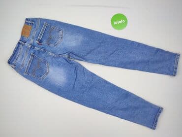 jeansy z asymetrycznym zapieciem: Used Jeans, Jeansy damskie, rozmiar S — 3