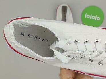 buty wiązane na kostce ccc: Sinsay, Trampki damskie, rozmiar 38 — 6