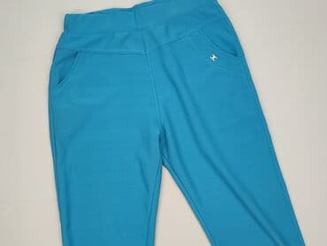 legginsy damskie plus size: Material trousers for women, size S (EU 36) — 1