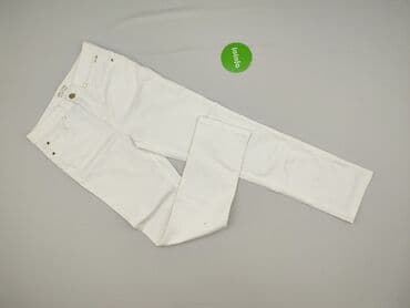 biale szerokie jeansy: Marks & Spencer, Jeansy damskie, rozmiar M — 2