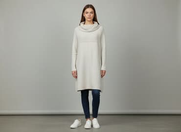 długi sweter z golfem sukienka: Women`s dress, size S — 1