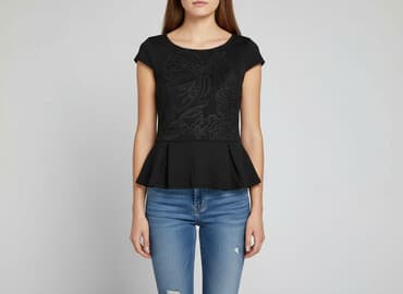 bluzki z baskinką duże rozmiary: Gina Tricot, Bluzka damska, rozmiar S — 6