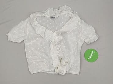 biale bluzki z kolnierzykiem: Xana, Bluzka damska, rozmiar M — 2