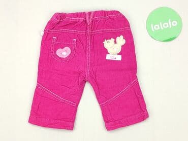 woskowane spodnie bezowe: Baby material trousers, 1-3 months, 56-62 cm, Okay, condition - Very good — 3