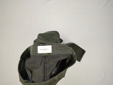 spodnie z zapięciem na nogawkach: Material trousers for women, size M — 5