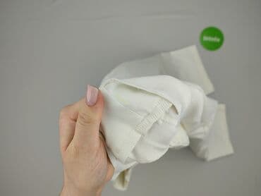 biale szerokie jeansy: Spodnie materiałowe damskie, rozmiar 3XL — 4