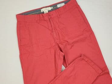spodnie czerwone w kratę h m: H&M, Material trousers for women, size M — 2