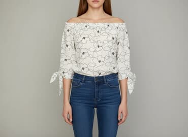 haft angielski bluzka: Bluzka damska, rozmiar M — 5