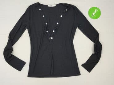 czarne t shirty i marynarka: NA-KD, T-shirt damski, rozmiar M — 2