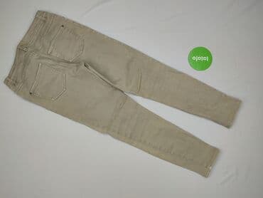 biale szerokie jeansy: Skinny, Jeansy damskie, rozmiar M — 3