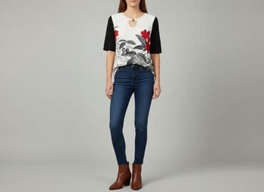 koszulka barcelony z napisem: Bluzka damska, rozmiar L — 6