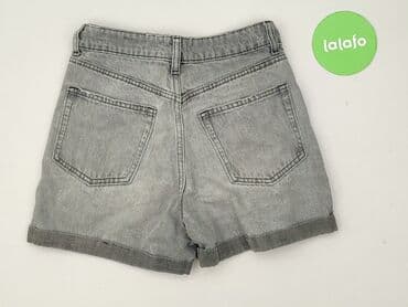 krótkie spodenki z wysokim stanem: Denim, Szorty damskie, rozmiar XS — 3