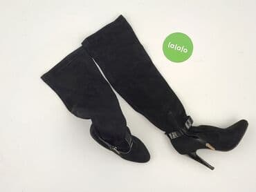 trampki do sukienki wieczorowej: High boots for women, 38, condition - Good — 3