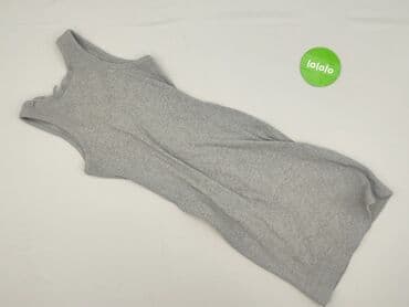 czarna sukienka ze srebrnymi wstawkami: Sukienka damska, L — 3