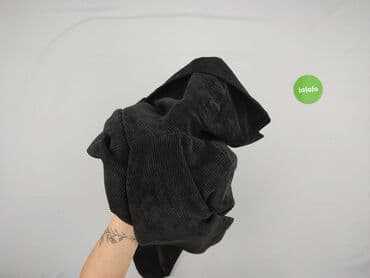 marynarki jeansowe męskie: Męska marynarka sztruksowa - Kolor: ciemny grafit/czarny - Materiał — 5