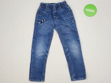 hm sukienko: Spodnie jeansowe, 4-5 lat, 110, stan - Bardzo dobry — 2