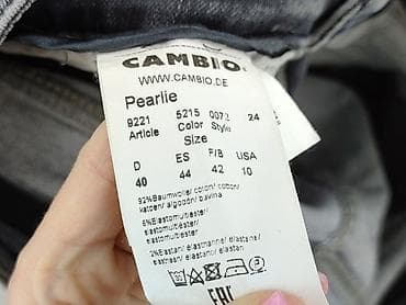 leopard jeans: Jeansy damskie, rozmiar L — 6