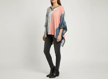 kurtki zimowe damskie wyprzedaż mohito: Ponczo damskie, rozmiar L — 6