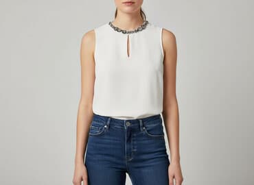 bluzka bez rękawów h m: H&M, Bluzka damska, rozmiar S — 1