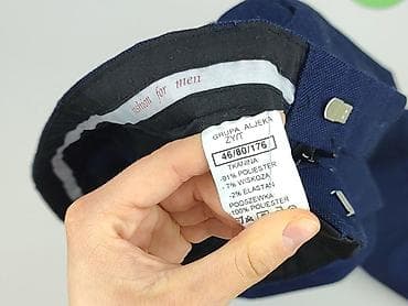 simple: Męskie spodnie garniturowe w kolorze granatowym - Krój: klasyczny — 4