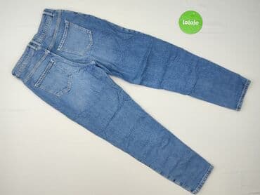 woskowane spodnie z wysokim stanem zara: Spodnie jeansowe, H&M, 12 lat, 152, stan - Bardzo dobry — 3