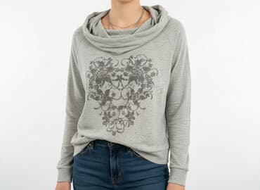 bluzy damskie polskie marki: Bluza z kapturem damska, rozmiar M — 1