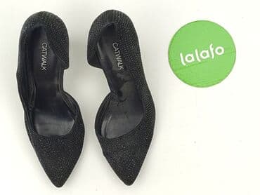buty czarne na obcasie ccc: Półbuty damskie, rozmiar 38 — 2