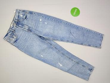 blue mom fit jeans: Stradivarius, Jeansy damskie, rozmiar S — 2