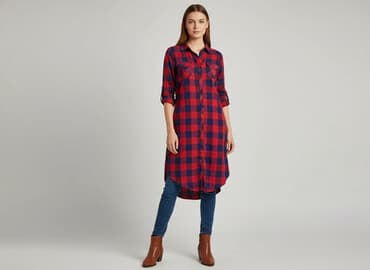 obcisla koszula damska: Sukienka damska, rozmiar S — 1