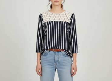 granatowe bluzki: Bluzka damska, rozmiar S — 6