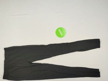spodnie woskowane czarne: Leggings for kids, Destination, 14 years, 158/164, condition - Very good — 2